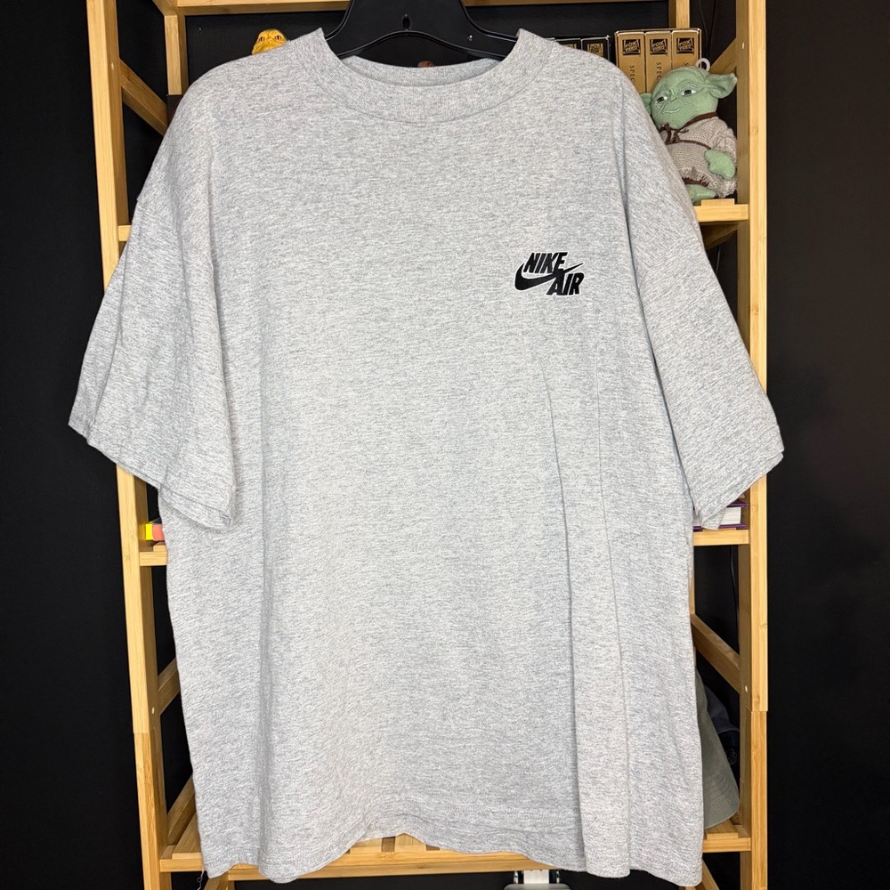 Vintage Y2K Nike Air embroidered logo heather grey t-shirt